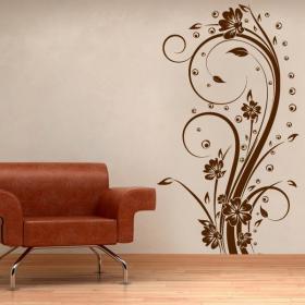 Decorative Vinyl Vertical flowers I