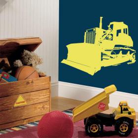 Decorative vinyl backhoe
