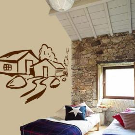 Decorative vinyl cottage