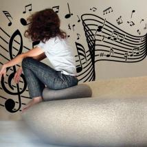 Decorative vinyl staff