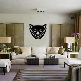 Decorative vinyl African mask