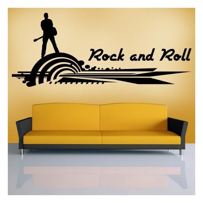 Decorative vinyl and stickers rock and roll