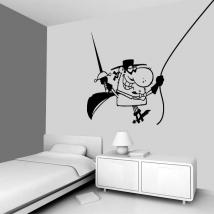 Decorative vinyl swordsman
