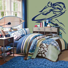 Decorative vinyl Tribal Surf