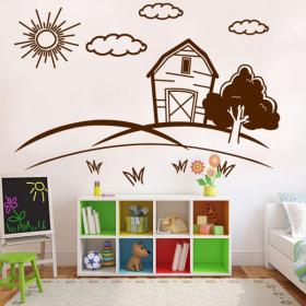 Decorative vinyl child landscape