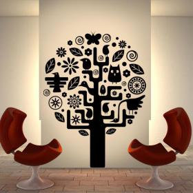 Aztec tree decorative vinyl