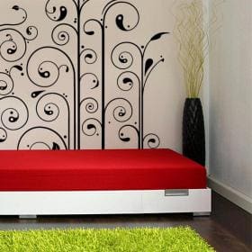 Flowers wall stickers Ying Yang