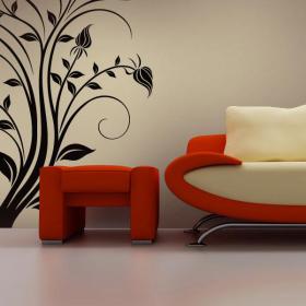 Flower wall stickers
