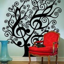 Decorative vinyl Musical tree
