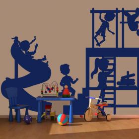 Children playing decorative vinyl