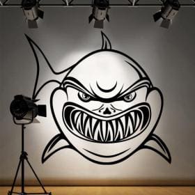 Decorative vinyl shark