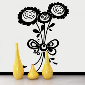 Vinyl decorative Floral Design