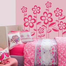 Spring flowers wall decor