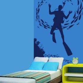 Decorative vinyl marine world