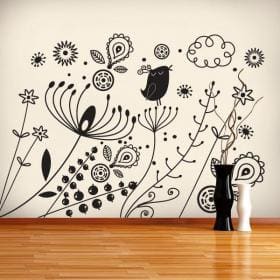 Sticker wall art Floral