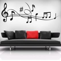Decorative vinyls Musical staff