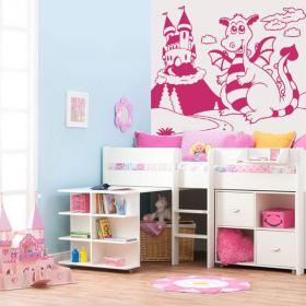 The Dragon and the Princess decorative vinyl