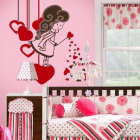 Decorative vinyl magic hearts