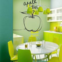 Decorative vinyl Apple Diet English 628