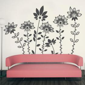 Decorative vinyl design flowers