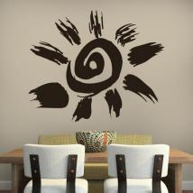 Luminescent panels dividing fluowall Aztec Tribal Sun