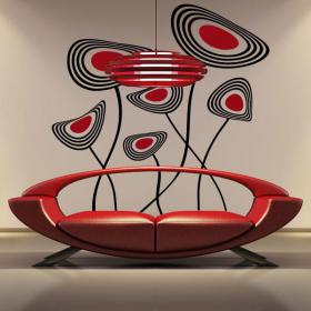 Flowers decorative vinyl disc