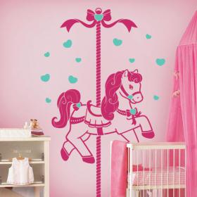 Children's decorative vinyl Retro horse
