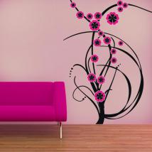 Decorative vinyl Color flowers