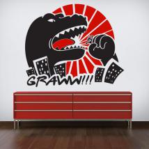 Decorative vinyl wall Godzilla