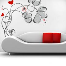 Decorative vinyl flowers Love English 759