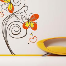 Vinyl decorative flowers of love English 771