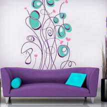 Vinyl flowers and hearts