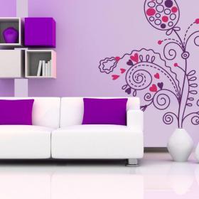 Vinyl flowers Floral romanticism