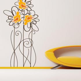 Vinyl nature art Floral