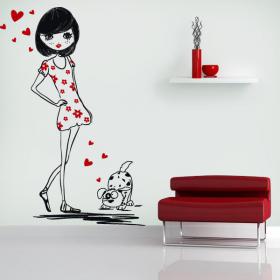 Decorative vinyls I love my dog
