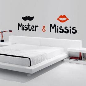 Luminescent panels dividing fluowall Mister & Missis