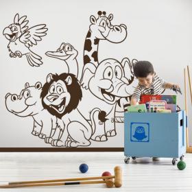 Zoo animals children's vinyl