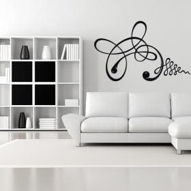 Vinyl adhesive decorative strokes