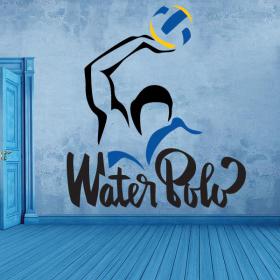 Decorative vinyl stickers and stickers water polo