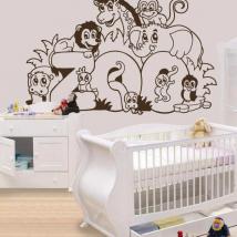 Children's decorative vinyl Zoo animals