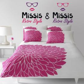 Vinyl decorative stickers Missis and Missis