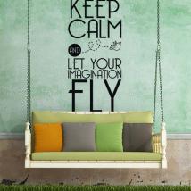 Vinyl decorative phrases and texts Keep Calm