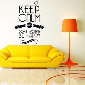 Decorative vinyl stickers and stickers Keep Calm