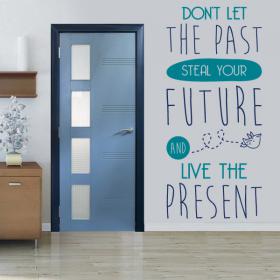 Decorative vinyl English sentences Live The Present