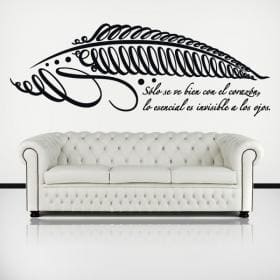 Decorative vinyl and stickers phrase the little Prince