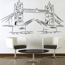 Decorative vinyl Stickers London Tower Bridge