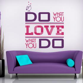 Decorative vinyl Do What You Love