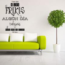 Decorative vinyl phrase Bill Gates