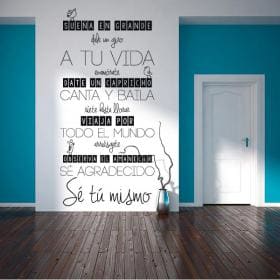Decorative vinyl dream big and be yourself
