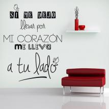 Decorative vinyl I let go with my heart